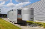 double expanding racing trailer